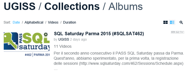 SQL Saturday Parma 2015 Album Vimeo