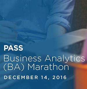 PASS BA Business Analytics Webinars (December 2016)